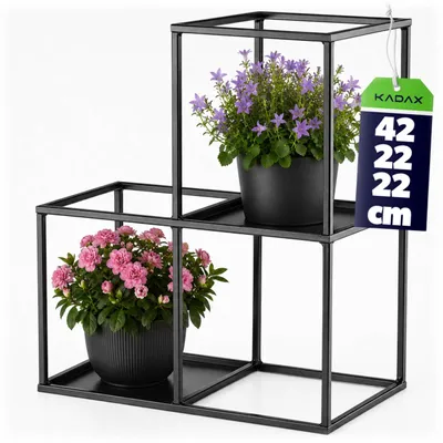 Zdjęcie produktu dla KADAX Kwietnik Stojący metal Donica modułowy Loft 20 cm