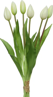 Produktbild von Künstlicher Tulpenstrauß 10x40cm Weiß