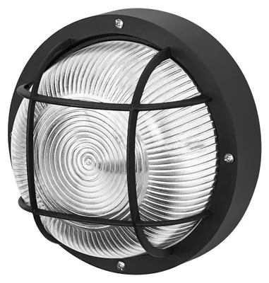 Produktbild von Osram LED Wandleuchte Bulkhead Essential Round E27 schwarz