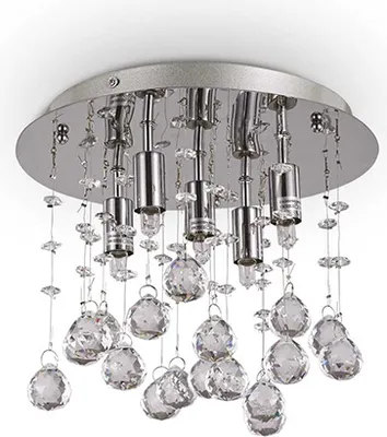Produktbild von Zeitgenössische Deckenleuchte Moonlight Metall-Kristall Gold 5 Lichter G9 3W 3000K