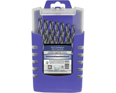 Obrázek produktu pro Sada vrtáků do kovu HELLER HSS-R 1,0-13,0 mm, 25 ks