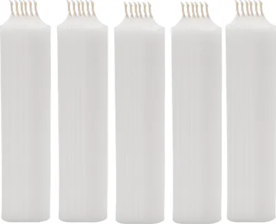 Produktbild von 25x Stabkerze Tischkerze Weiß Wachskerze Durchgefärbt Tropffrei Kerze 180 x 22mm Set