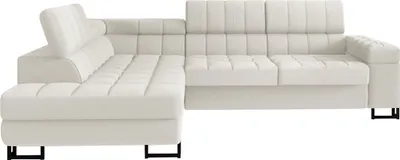 Produktbild von MIRJAN24 Ecksofa Laris, L-Form Polsterecke, Stilvoll Eckcouch mit Bettkasten und Schlaffunktion (Farbe: Flow 06, Seite: Links)