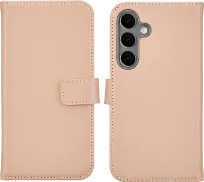Produktbild von Selencia Echtleder Klapphülle Samsung Galaxy S25 - Dusty Pink