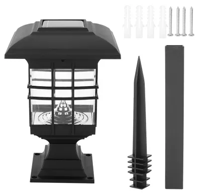 Zdjęcie produktu dla Oświetlenie trawnika zasilane energią słoneczną – zewnętrzna lampa dekoracyjna LED o stopniu ochrony IP65, wodoodporna, do ogrodu i na dziedziniec – ciepła biel