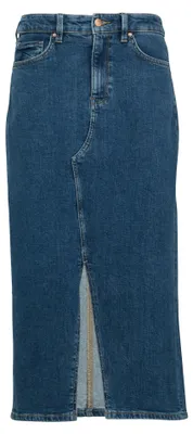 Produktbild von s.Oliver Damen Rock wadenlang mit Schlitz