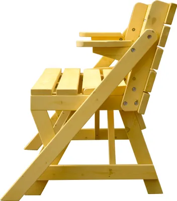 Produktbild von dobar Praktische 2 in 1 Kombination aus Tisch und BankHolz, Sitzgarnitur Garten, helle Lasur, 138 x 144 x 77 cm