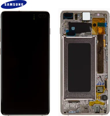 Obrázok produktu pre Original Samsung Galaxy S10 Plus G975F LCD Display Touch Screen Bildschirm GH82-18849J / GH82-18834J / Digitizer Ceramic Weiß