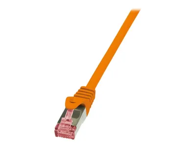 Zdjęcie produktu dla LogiLink 0.25m Cat.6 S/FTP, 0,25 m, Cat6, S/FTP (S-STP), RJ-45, RJ-45, Pomarańczowy
