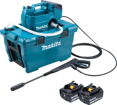Produktbild von Makita DHW 080 F2K Akku Hochdruckreiniger 36 V ( 2x 18 V ) 80 bar 380 l/h Brushless + 2x Akku 3,0 Ah - ohne Ladegerät