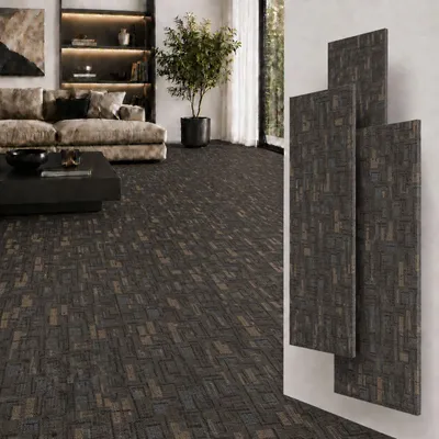 Zdjęcie produktu dla Berti Graf Panele winylowe SPC 5 mm na klik z podkładem IXPE, wodoodporne, 122 x 18,4 cm, dekor tekstylny
