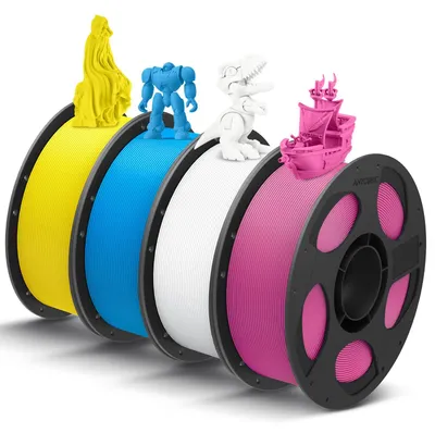 PLA-Filament 1,75 mm, 4 kg, 4 Farben, Maßgenauigkeit +/- 0,02 mm