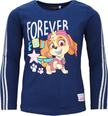Produktbild von Paw Patrol Skye Kinder Mädchen Langarmshirt Shirt – Blau / 128