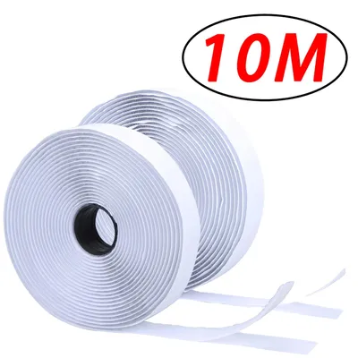 Obrázok produktu pre Suchý zips, samolepiaci, univerzálny pre projekty „urob si sám“, 30 mm, biely, 10 m