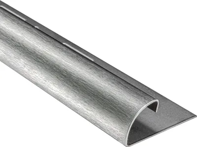 Produktbild von Viertelkreis Edelstahlschiene Profil Fliesenschiene Edelstahl V2A L250cm 12mm gebürstet