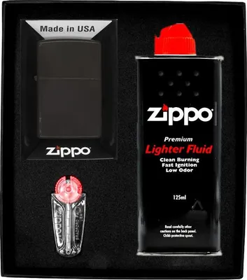 Produktbild von ZIPPO Feuerzeug BRAUN MATT Geschenkset Nr. 1