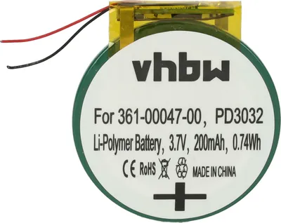 Produktbild von vhbw Akku Ersatz für Garmin 361-00047-00, PD3032 für Smartwatch Uhr Fitnessarmband (200 mAh, 3,7 V, Li-Polymer) + Werkzeug-Set