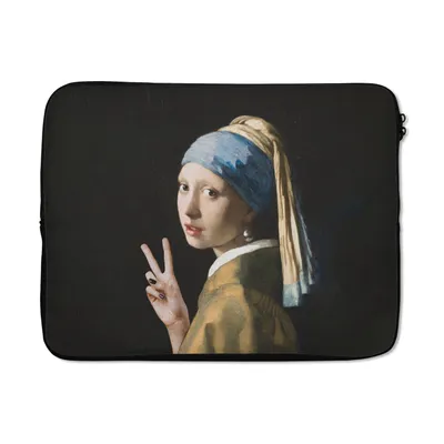 Produktbild von MuchoWow® Laptop Hülle 15 Zoll Das Mädchen mit dem Perlenohrring - Vermeer - Frieden Laptoptasche - Laptoptasche - Sleeve - Rundum-Schutz