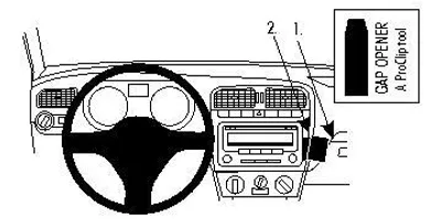 Produktbild von Brodit ProClip Fahrzeughalter 854383 - Winkelbefestigung - Volkswagen Polo 10-14