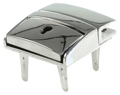 Metall Mappenschloss Verschluss 42x42mm silber