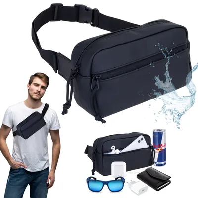 Produktbild von Hüfttasche Bauchtasche Hydro Hip Waist Pack Bag Urban Wimmerl Gürteltasche Outdoor Plane wasserabweisend Damen Herren Crossbag ebike Elephant 12827 Black Schwarz Matt