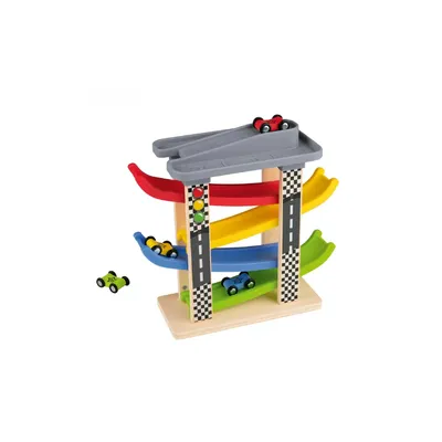 Produktbild von Playtive Rennturm, mit 5 Ebenen und 4 Rennwagen, ab 11/2 Jahren