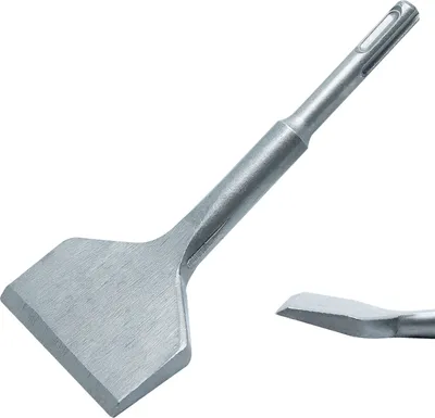 Produktbild von CCLIFE SDS Plus Meißel Fliesenmeißel Spachtelmeißel SDS plus zum Entfernen von Fliesen, Asphalt, Ziegel, Beton, Füllspachtel und Mauerwerk 30°