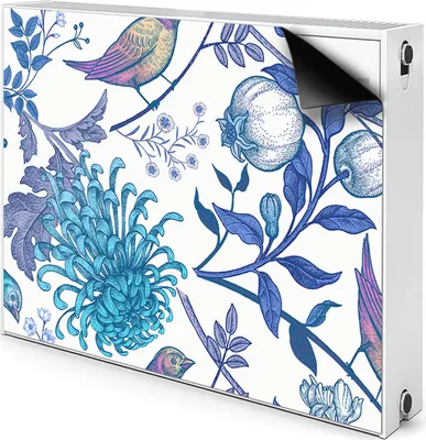 Produktbild von Magnet Verkleidung Abdeckung Heizkörperabdeckung Heizkörperabdeckung 110x60 cm  - Frühling, Vögel