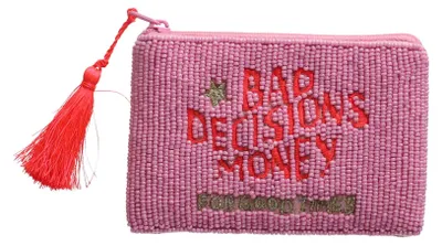 Produktbild von Gift Company Elodie Kosmetiktasche XS Bad Decisions Money pink 12cm