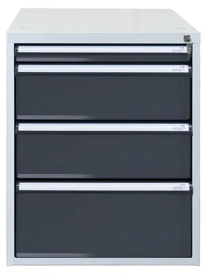 Produktbild von ADB Schubladenbox anthrazit 51524, mit 4 Schubladen