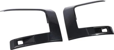 Immagine prodotto di 1 coppia di sopracciglia per fari sinistro e destro, look elegante, protezione frontale per fari con forma a palpebra per Triton L200 2023-2024, stile fibra di carbonio