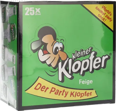 Produktbild von Kleiner Klopfer Vodka Feige 25x 20ml 17% Vol.