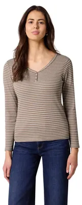 Productafbeelding van Street One gestreept shirt, kleur: licht terra, maat: 42