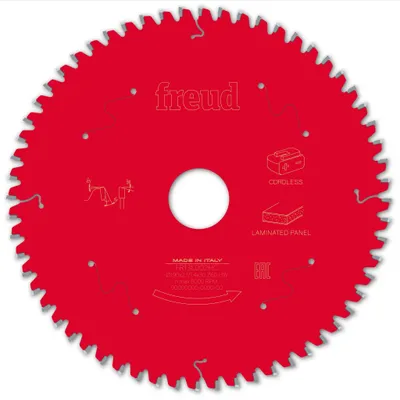Image de Lame pour scie circulaire portative sans fil FREUD - Ø190 2,1/1,4 AL30 Z60 BA -5° - F03FS10077 -FR13L002HC