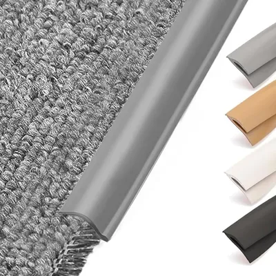 Produktbild von PVC-Randleiste selbstklebend grau, 5 Meter, für Teppich und Holzboden