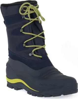 A single snow boot is shown against a white background.