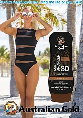 Zdjęcie produktu dla Krem do opalania spf 30 z bronzerem australian gold dla dorosłych 237 ml