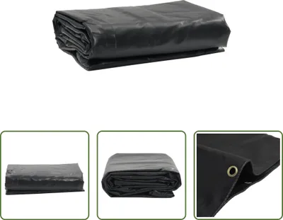 Immagine prodotto di The Living Store Abdeckplane Anthrazit 1,5x6 m 650 g/m²