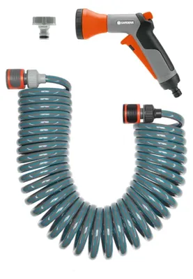 Imagen del producto de Kit de manguera enrollable GARDENA 04647-20 (de color azul)