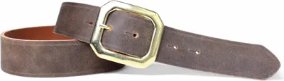 Produktbild von Hochwertiger Trachtengürtel mit massiver Messing Dornschnalle, 4cm