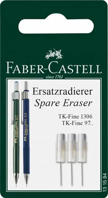 Obrázok produktu pre FABER-CASTELL Ersatzradierer DBS TK-Fine BK 3x