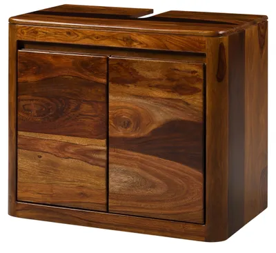 Immagine prodotto di MASSIVMOEBEL24 | Mobile lavabo in legno di palissandro 70x40x60 laccato noce TORONTO #316
