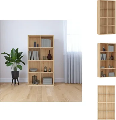 Produktbild von vidaXL Bücherregal/Sideboard Sonoma-Eiche 66×30×130 cm Holzwerkstoff -  Bücherregale & Bücherschränke