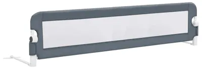 Zdjęcie produktu dla vidaXL Ochraniacz na łóżko dla dziecka szary 180x42 cm poliester