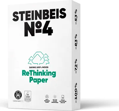 Produktbild von Steinbeis Kopierpapier No.4 ISO 100 K1701666080A A4 500Bl.