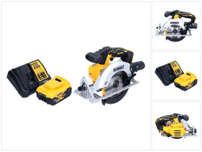 Zdjęcie produktu dla Akumulatorowa pilarka tarczowa DeWalt DCS 565 P1 18 V 165 mm bezszczotkowa + 1x akumulator 5,0 Ah + ładowarka