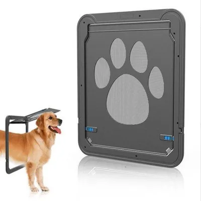 Obrázok produktu pre Dvierka pre domáce zvieratá - dvierka pre psov - dvierka pre mačky, vhodné aj pre krmivo vo forme múčky - s magnetickým uzáverom - magnetické zatváranie, jednoduchá montáž, mačacia bránka, vstup pre domáce zvieratá