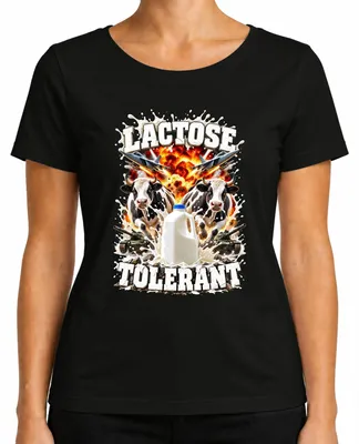 Productafbeelding van Lactosevrije melk, Action, "Explosion" dames T-shirt, zwart, maat XXL