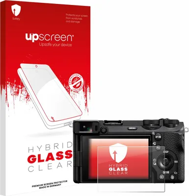 Produktbild von upscreen Schutzglas für Sony Alpha 6700 Schutzfolie Panzer Folie Glas Display Schutz klar