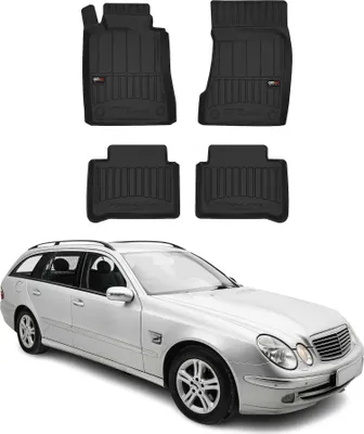 Obrázok produktu pre 2003-2009 Mercedes Triedy E T-Model W211 S211 Podlahové rohože TPE čierne 4 ks